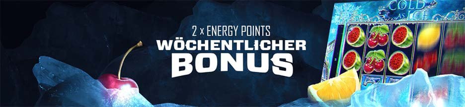 Wöchentlicher Bonus: Treuepunkte + Reload Bonus Doppelte EnergyPoints + Reload Bonus bis zu 50€